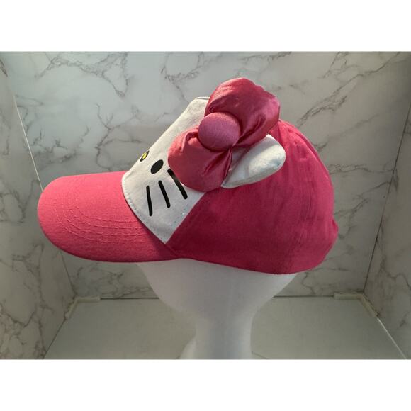 Hello Kitty with Baseball Cap Hat with Pink Ribbon, Pre-owned, Good Condition. - Picture 5 of 6